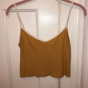 yellow crop top